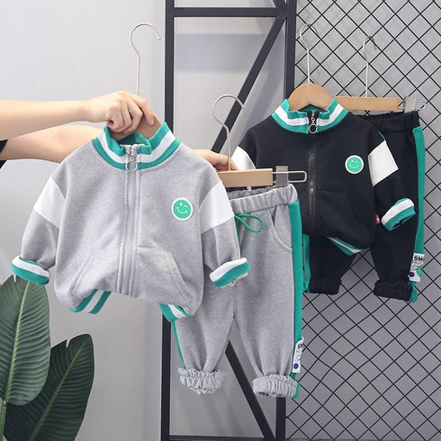 Boys spring and autumn suit two-piece set